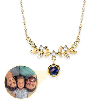 Nature Photo Personalised Necklace - Photo Necklace - Photo Projection Necklace Necklace Brother & Sisters